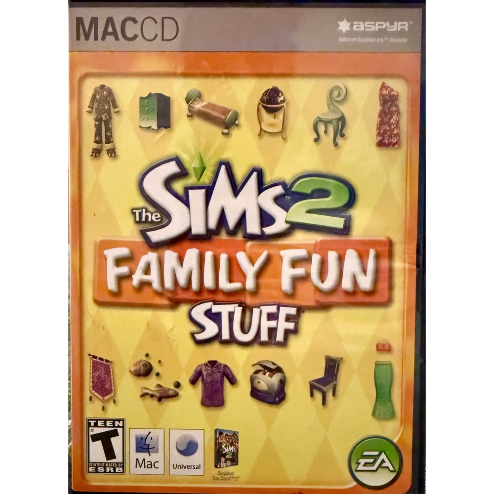 The Sims 2 Family Fun Stuff Mac OS X Expansion Pack CD-ROM 2007